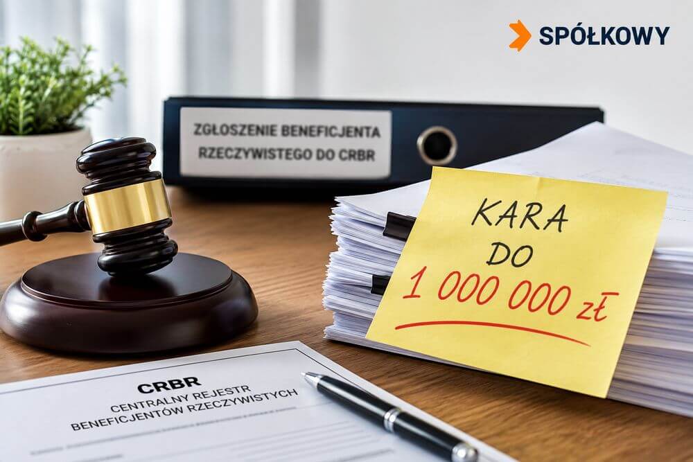 Brak zgłoszenia do CRBR w spółce z o.o. – kara i procedura naprawcza